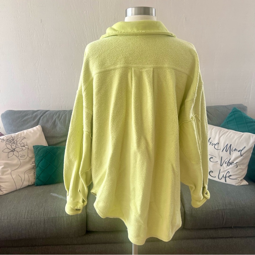 Free People Lime Ruby Shacket - image 7